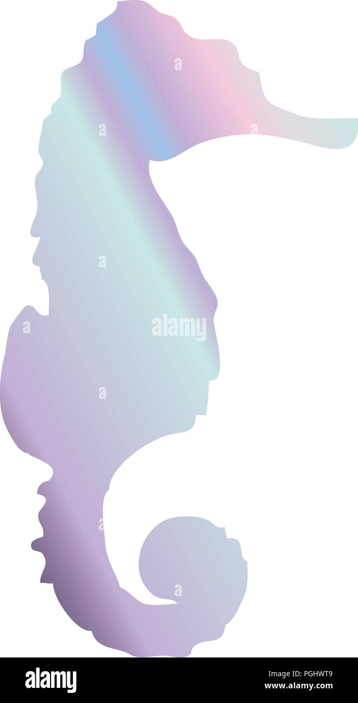 Vector illustration d'un hippocampe Illustration de Vecteur