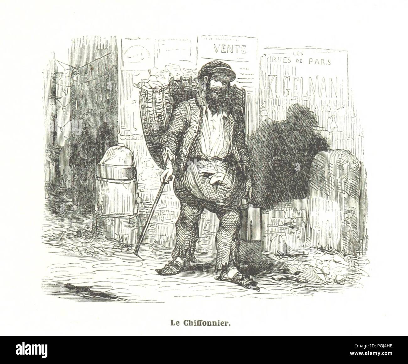 Libre à partir de la page 213 de "Les Rues de Paris ; or, Paris chez soi ... Ouvrage rédigé par l'élite de la littérature contemporaine. Terminé par une revue générale du Nouveau Paris ... par 0068. Banque D'Images