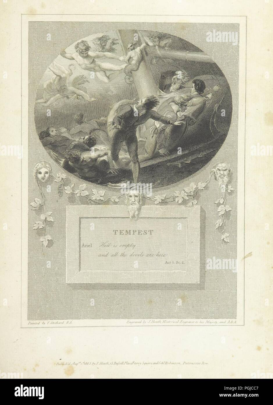 Libre à partir de la page 355 de '[Une nouvelle édition de pièces de Shakespeare, à partir de la correction de texte de Johnson et Steevens, avec des motifs gravés par M. Heath.] pt. 1-10. [10] .' joue. Banque D'Images