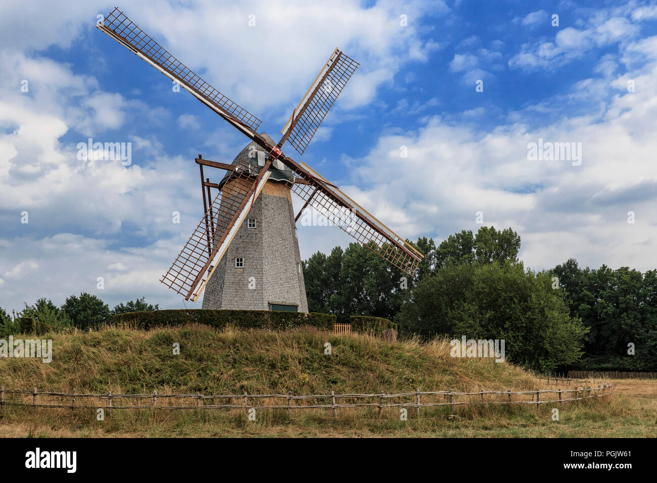 Ancien moulin à Bokrijk, Belgique Banque D'Images