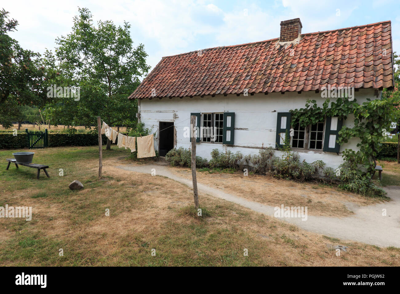 Ancienne ferme à Bokrijk, Belgique Banque D'Images