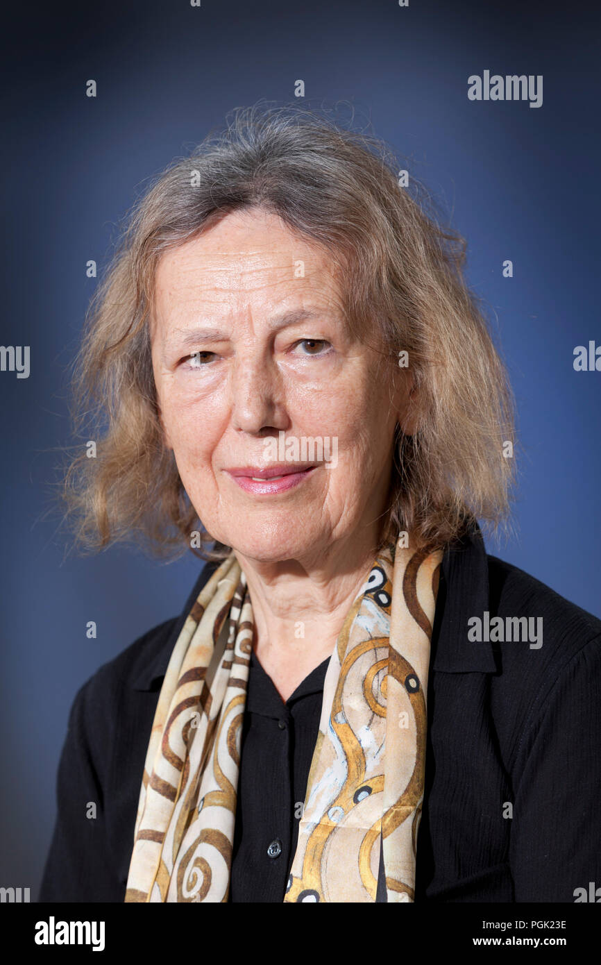 Edinburgh, Royaume-Uni. 27 août, 2018. Claire Tomalin est un auteur et journaliste français, connu pour ses biographies sur Charles Dickens, Thomas Hardy, Samuel Pepys, Jane Austen, et Mary Wollstonecraft. Photographié à l'Edinburgh International Book Festival. Edimbourg, Ecosse. Photo par Gary Doak / Alamy Live News Banque D'Images