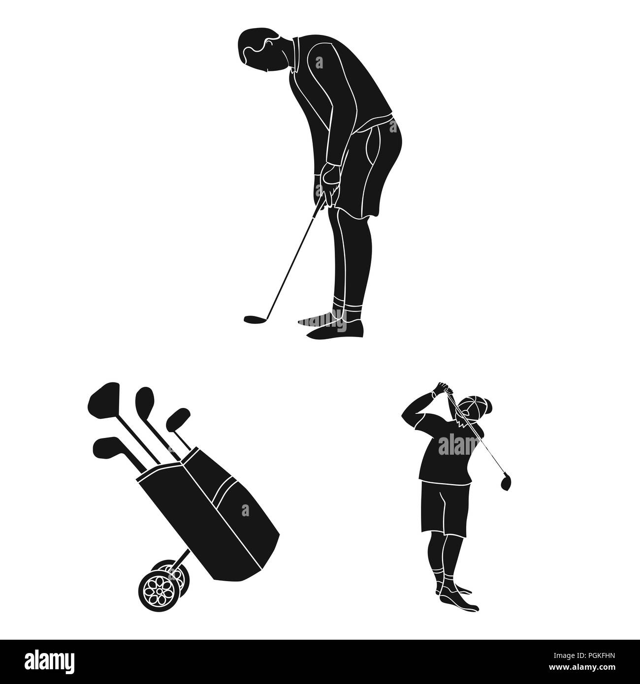 Vêtements de golf illustration de vecteur. Illustration du cours - 216180162
