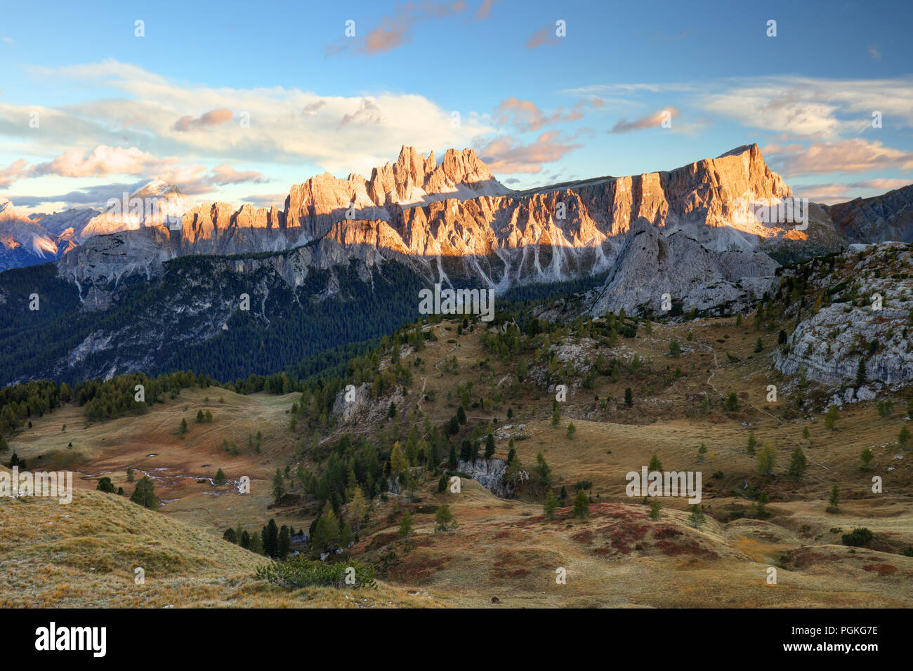 Italie dolomites près de Cinque Torri Banque D'Images