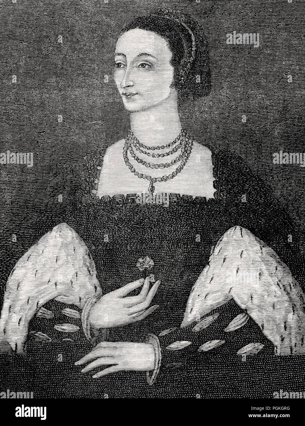 Marie de Guise, Marie de Lorraine, 1515 - 1560, a jugé l'Ecosse comme régent à partir de 1554 à 1560 Banque D'Images