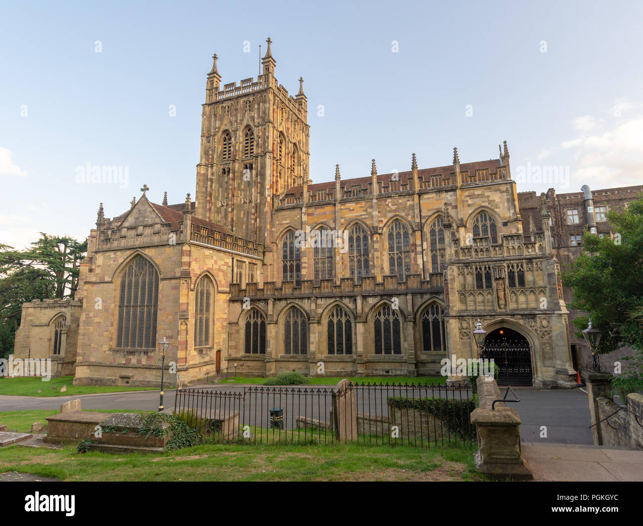 Le prieuré de Great Malvern, Worcestershire, Angleterre, RU Banque D'Images