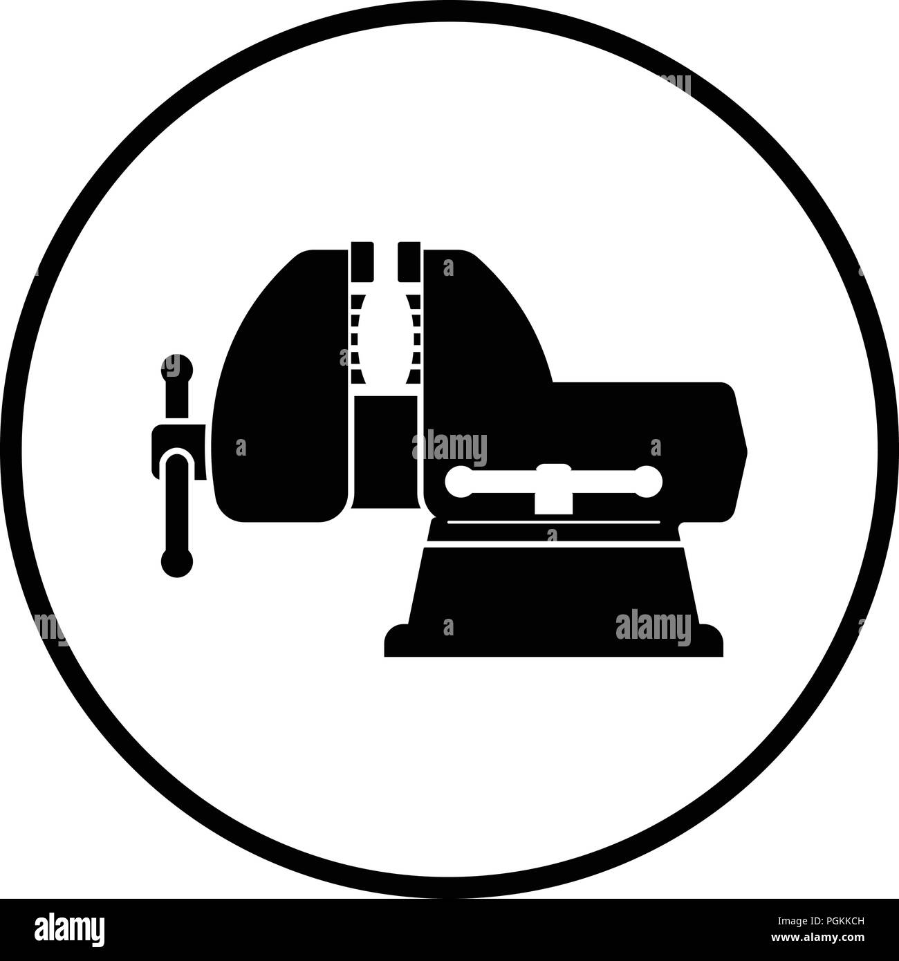Vice-icône. Cercle mince de conception. Vector illustration. Illustration de Vecteur