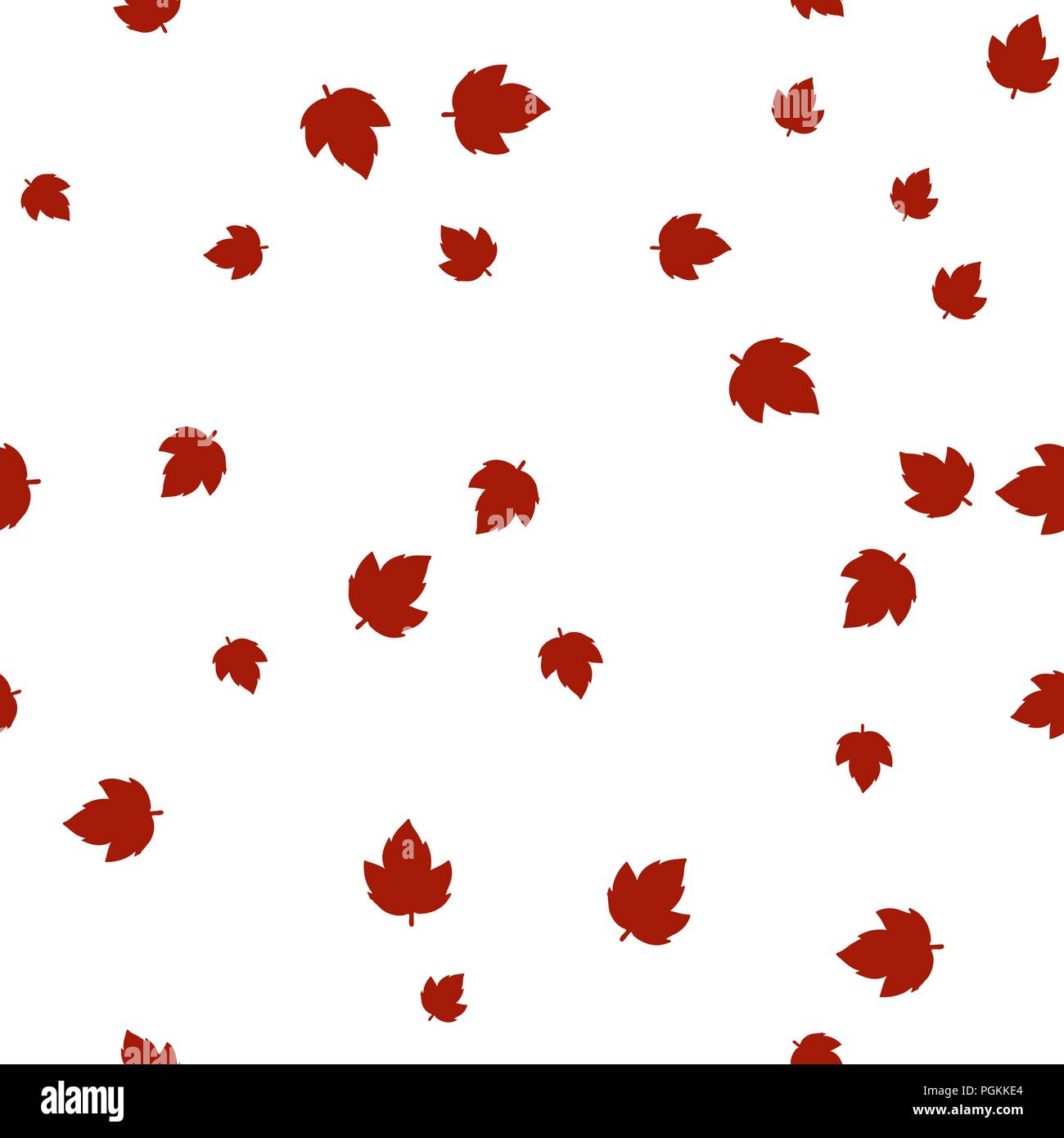 Ashleaf maple leaf pattern rouge transparente. Vector illustration. Isolé sur fond blanc. Illustration de Vecteur