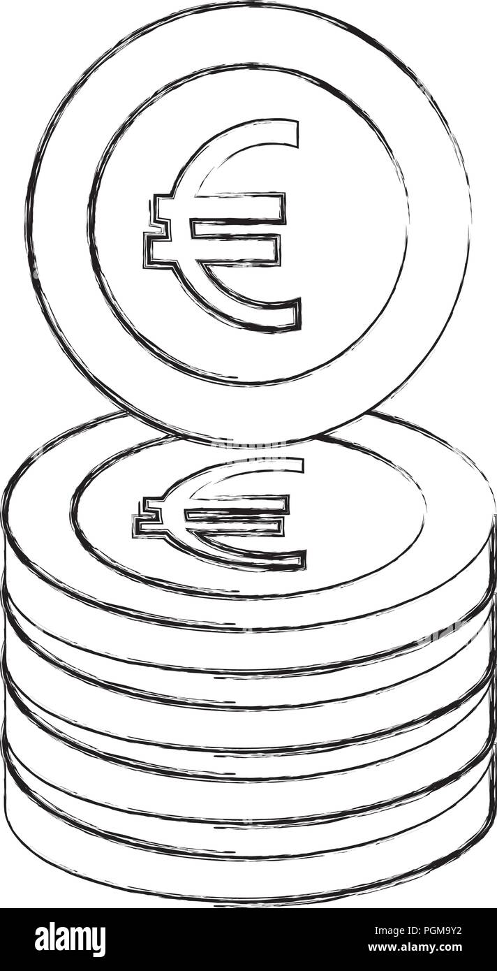 Une Pièce De Monnaie Euro Clip Art Libres De Droits, Svg, Vecteurs Et  Illustration. Image 17723001