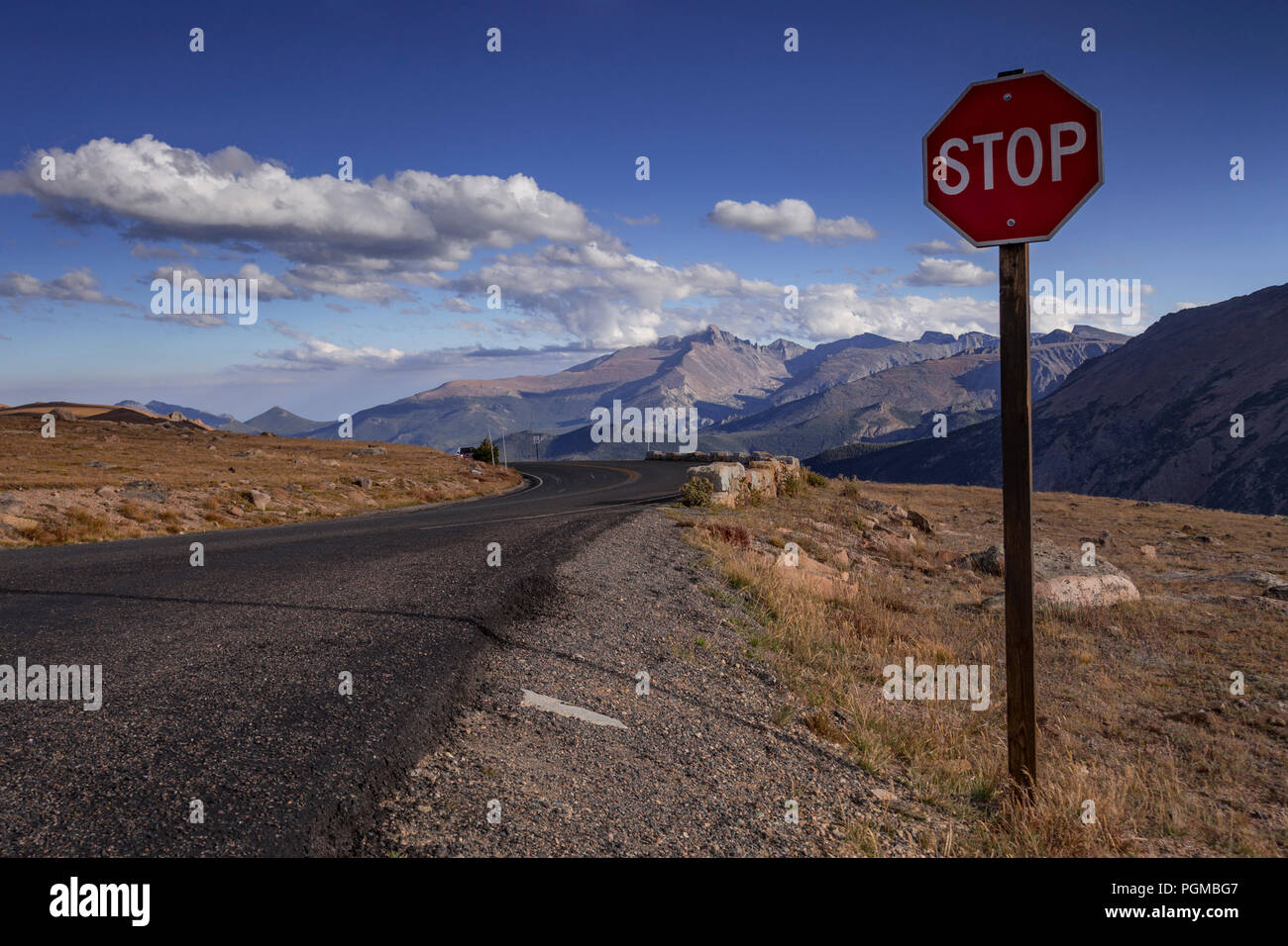 Trail Ridge Road dans le Rocky Mountain National Park, Colorado, USA Banque D'Images