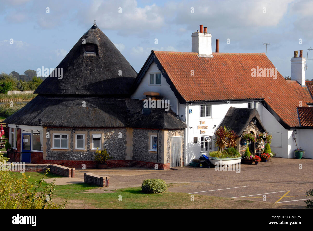 Le Bridge Inn, acle, Norfolk, Angleterre Banque D'Images