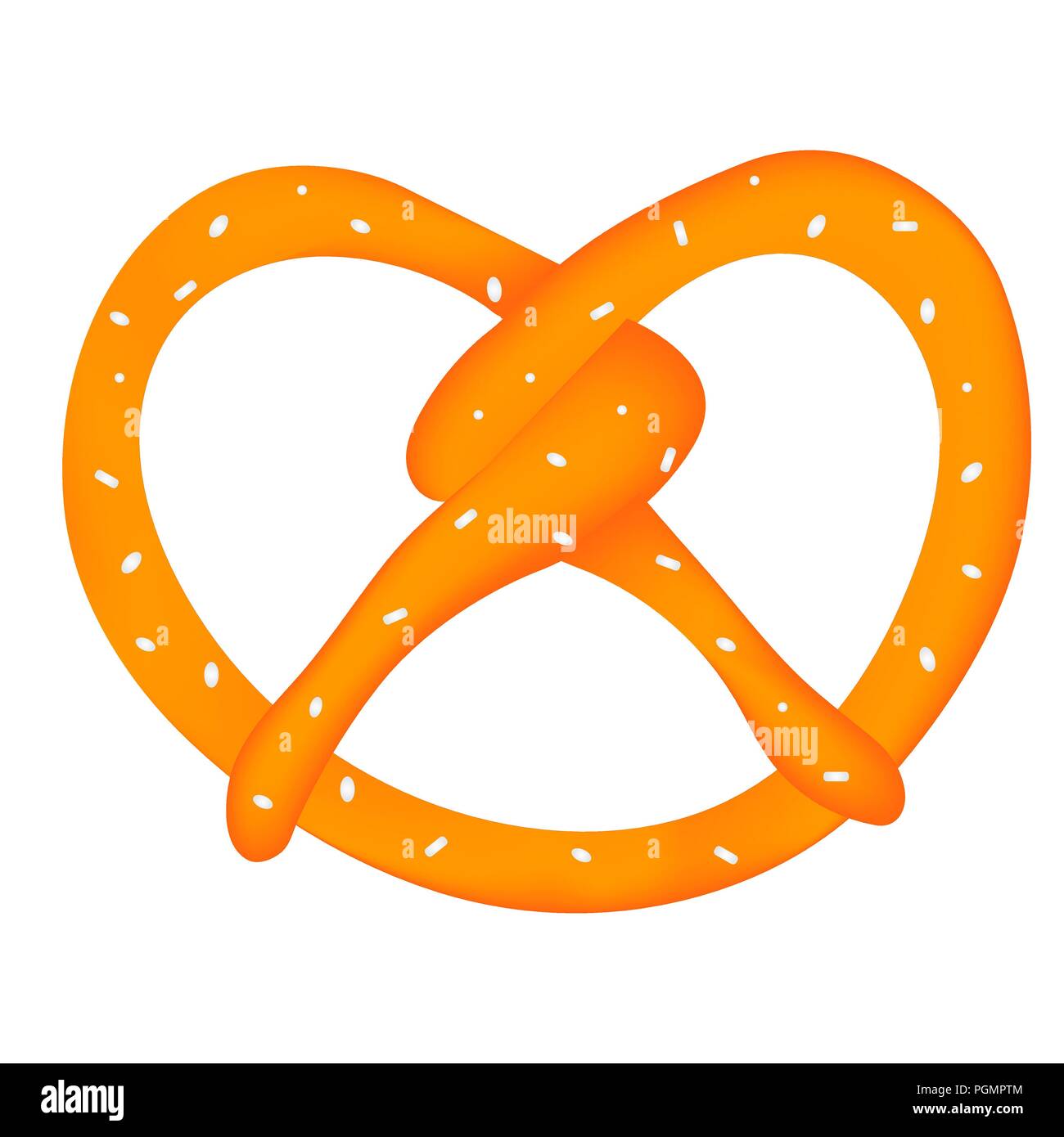 Bretzel bavarois,mignon,abstrait bretzel Oktoberfest Illustration de Vecteur