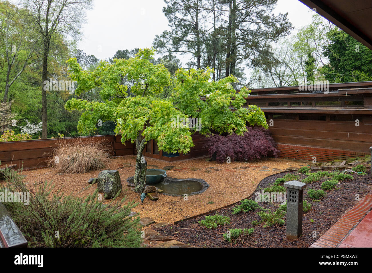 Extérieur de la Rosenbaum House, conçue par Frank Lloyd Wright, Florence, Alabama Banque D'Images