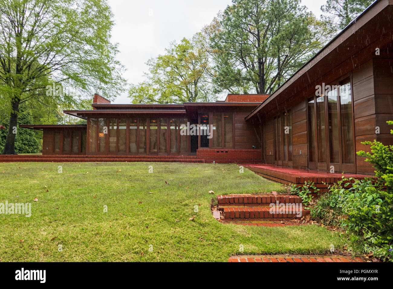 Extérieur de la Rosenbaum House, conçue par Frank Lloyd Wright, Florence, Alabama Banque D'Images
