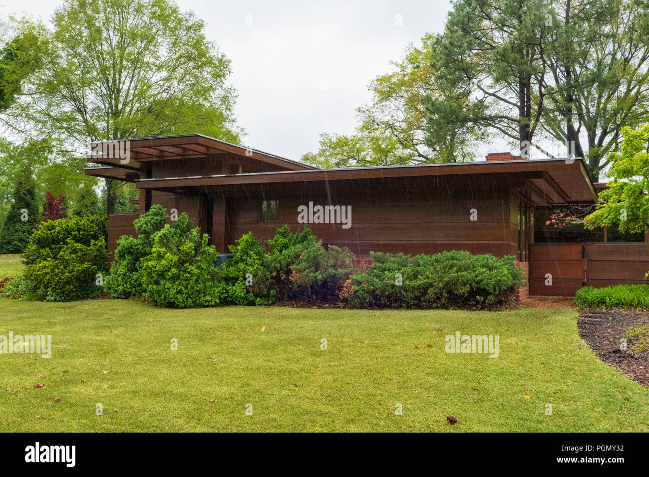 Extérieur de la Rosenbaum House, conçue par Frank Lloyd Wright, Florence, Alabama Banque D'Images