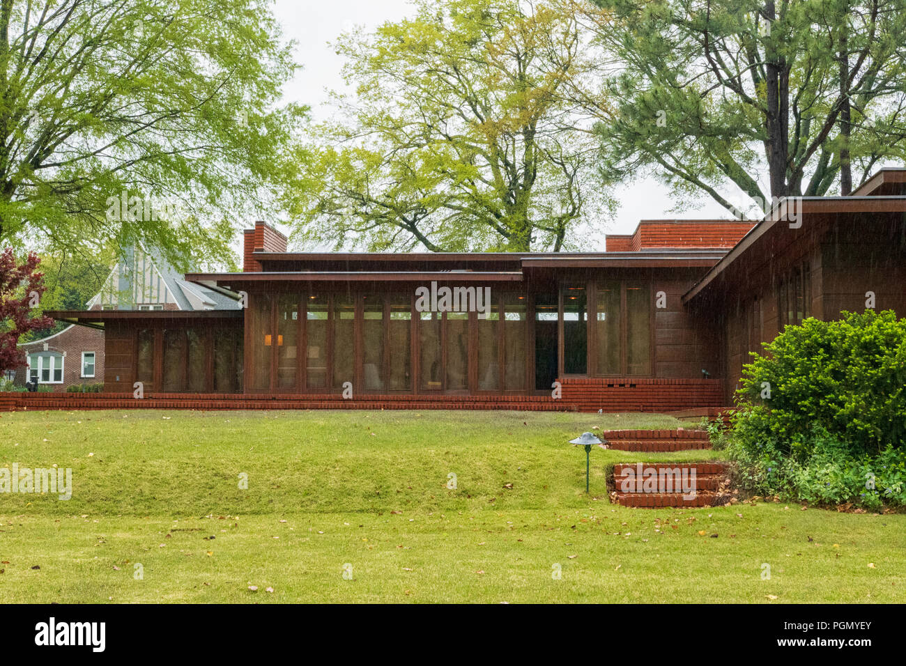 Extérieur de la Rosenbaum House, conçue par Frank Lloyd Wright, Florence, Alabama Banque D'Images