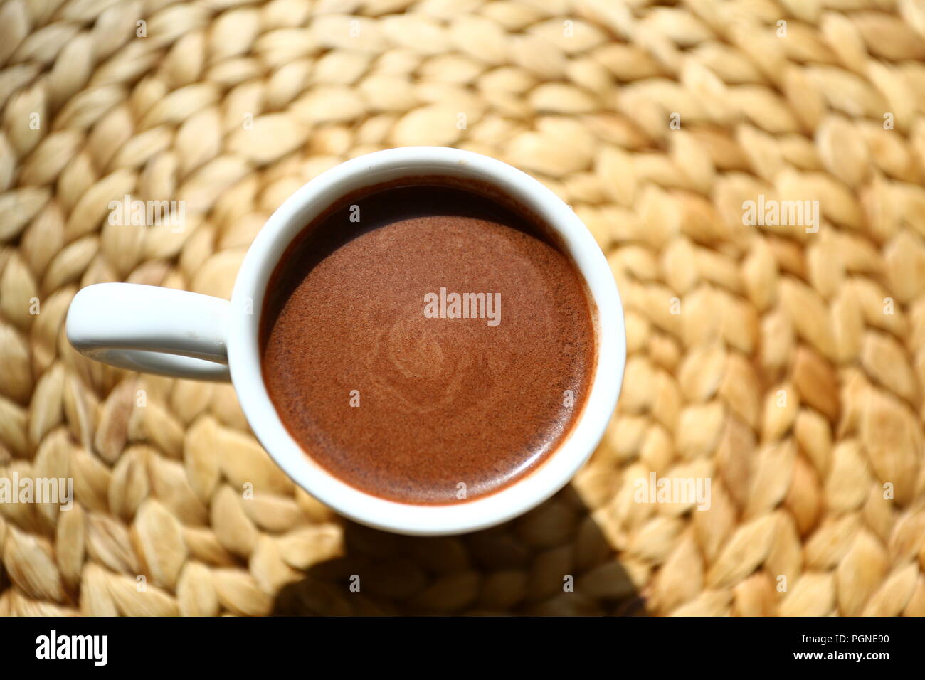 Nourriture et boissons : chocolat chaud Banque D'Images