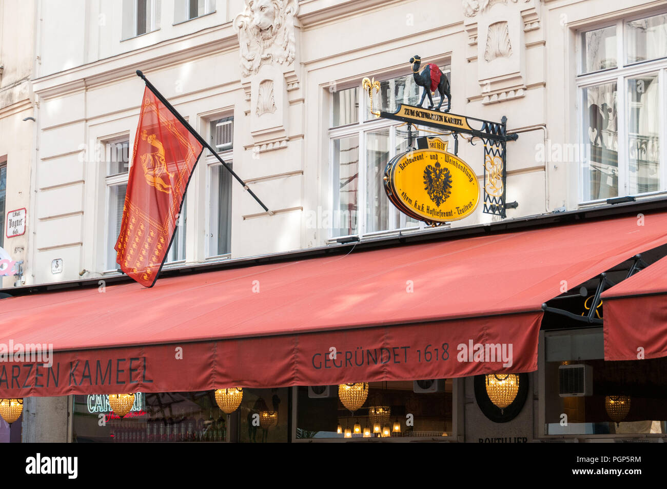 Zum Schwarzen Kameel restaurant, Vienne, Autriche Banque D'Images