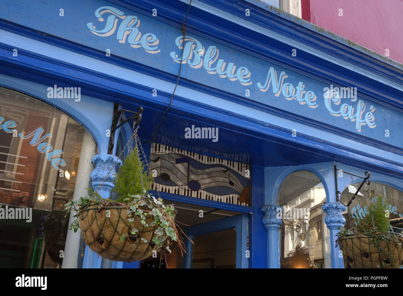 Blue note cafe, Glastonbury UK Banque D'Images