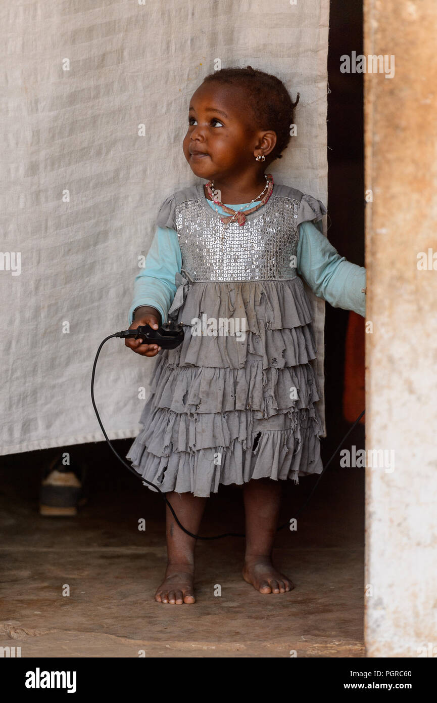 Portrait young girl dakar senegal Banque de photographies et d’images à