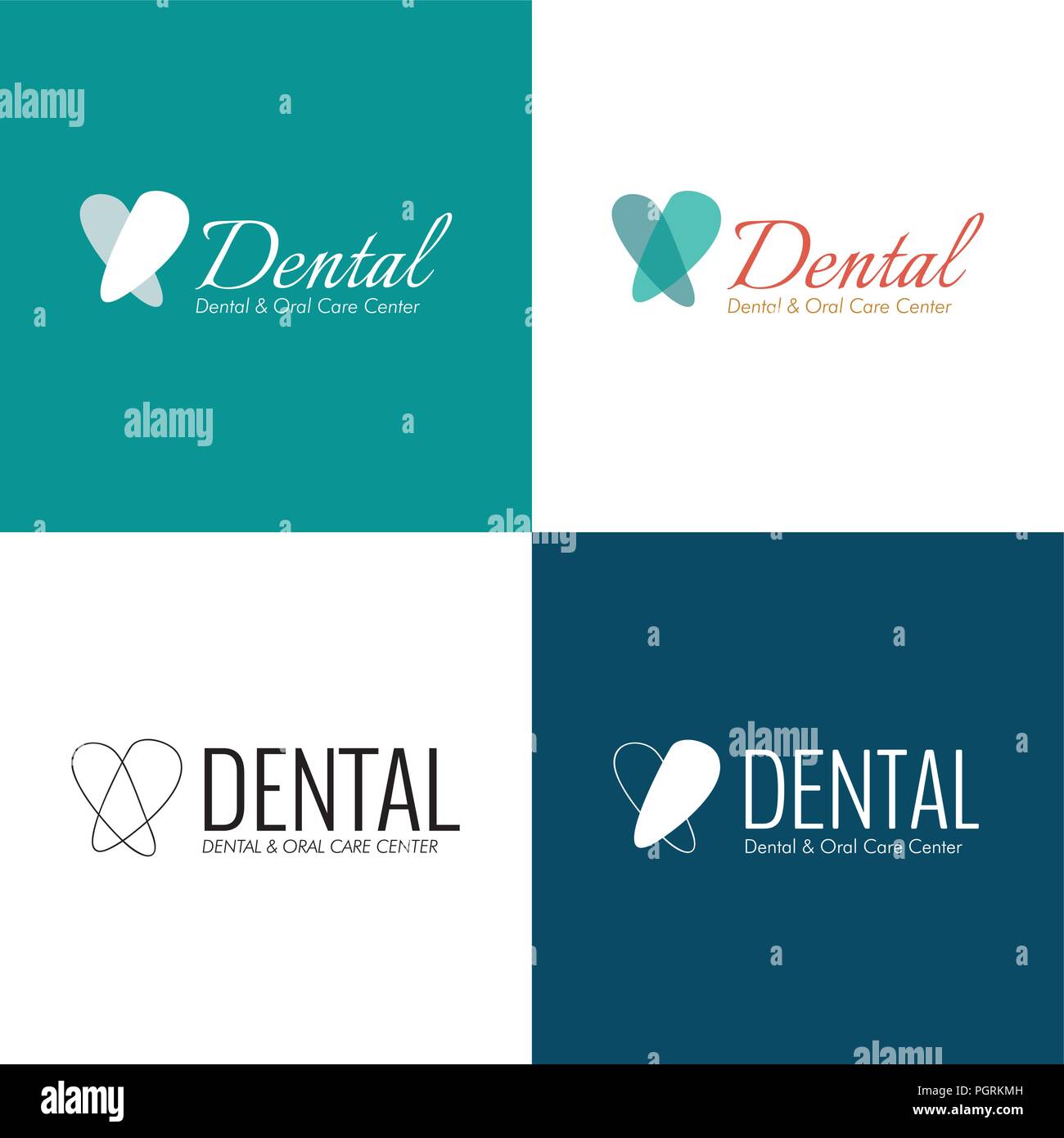 Clinique de santé dentaire Modèle Logo Concept Illustration de Vecteur