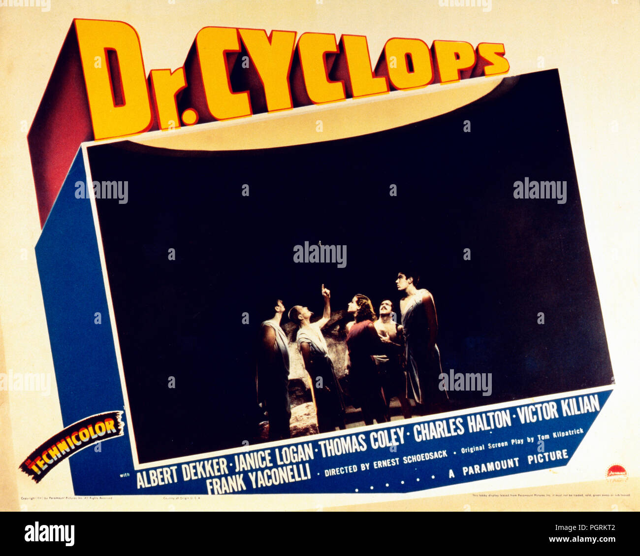 Le Dr Cyclops, alias : Dr Zyklop, USA 1940, Regie : Ernest B. Schoedsack, acteurs : Victor Kilian, Charles Halton, Janice Halton, Frank Yaconelli, Thomas Coley Banque D'Images