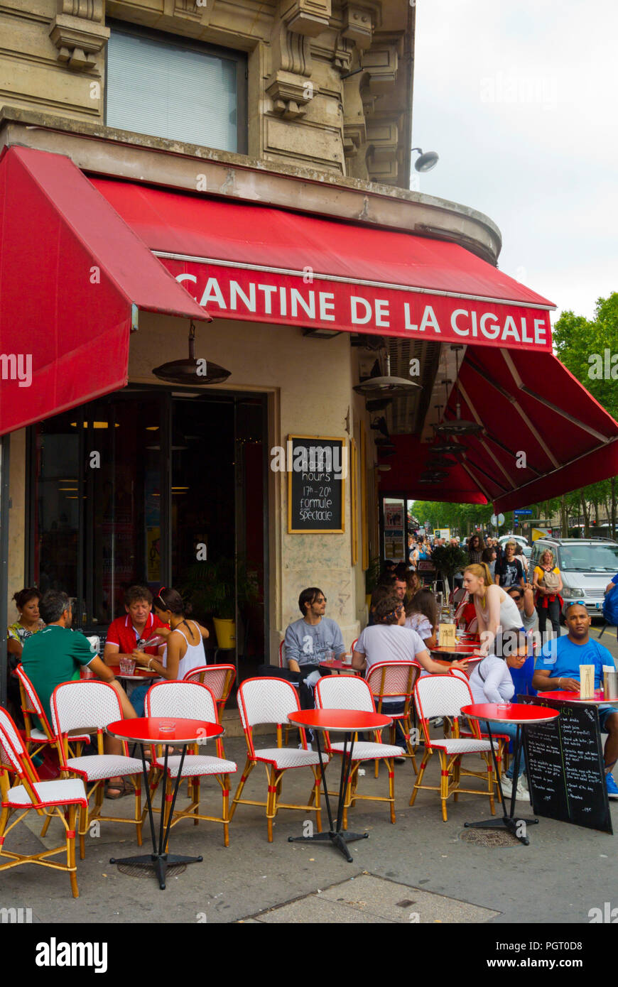 Cantine de la cigale, Boulevard de Rochechouart, Pigalle, Paris, France Banque D'Images