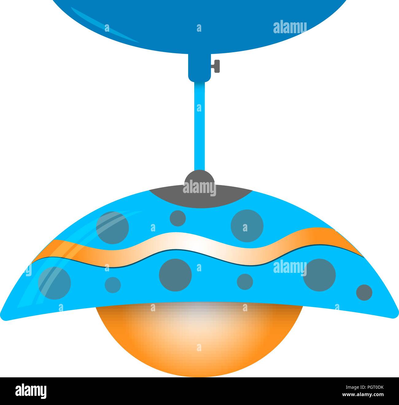 Lampe de plafond moderne d'icône du design isolated on white Illustration de Vecteur