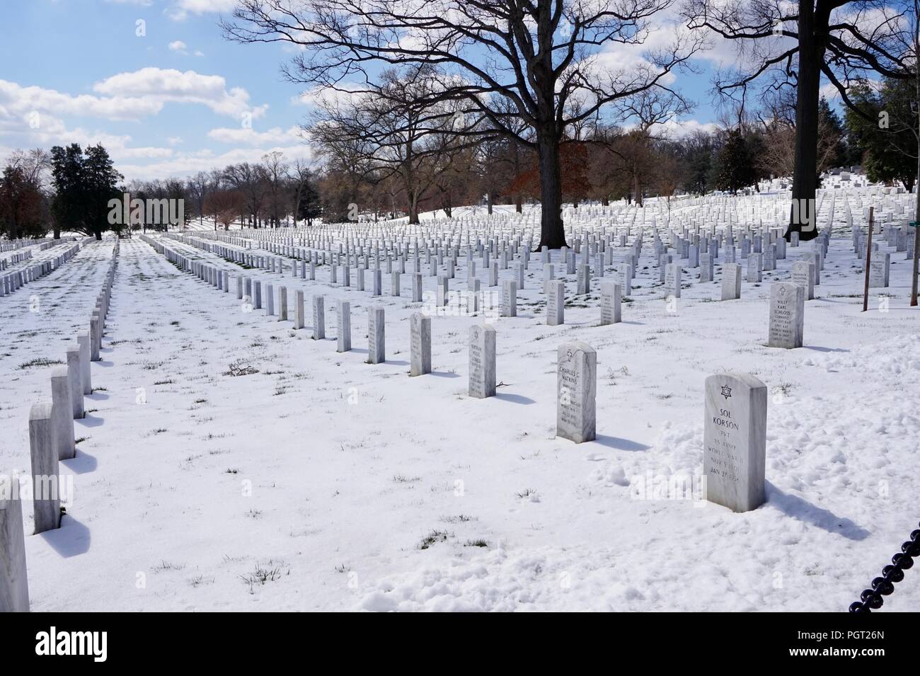 Le cimetière d'Arlington, Washington DC Banque D'Images