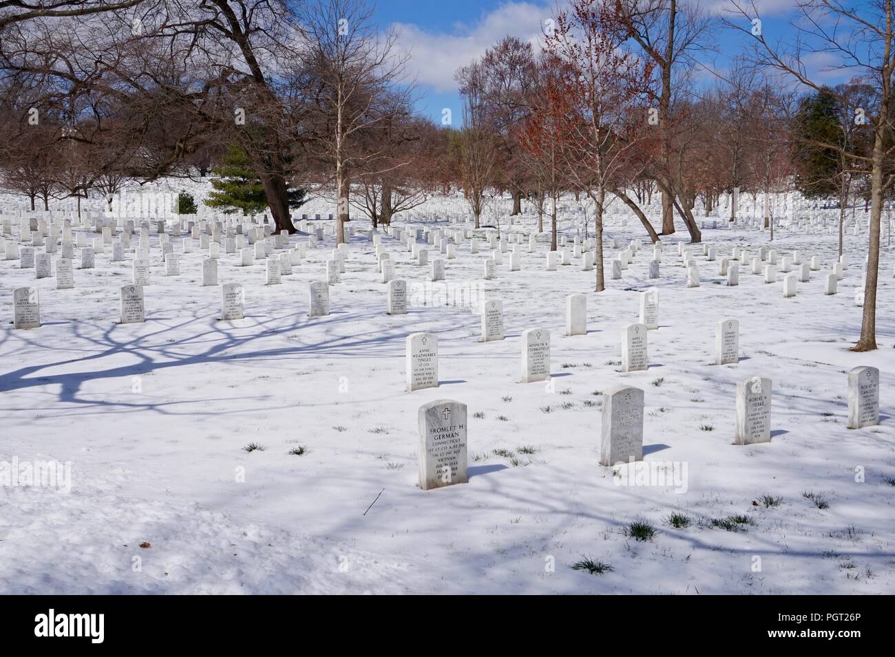 Le cimetière d'Arlington, Washington DC Banque D'Images