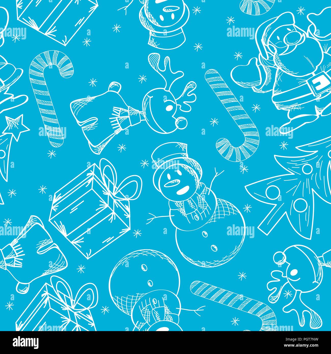 Vacances de Noël seamless pattern design Illustration de Vecteur