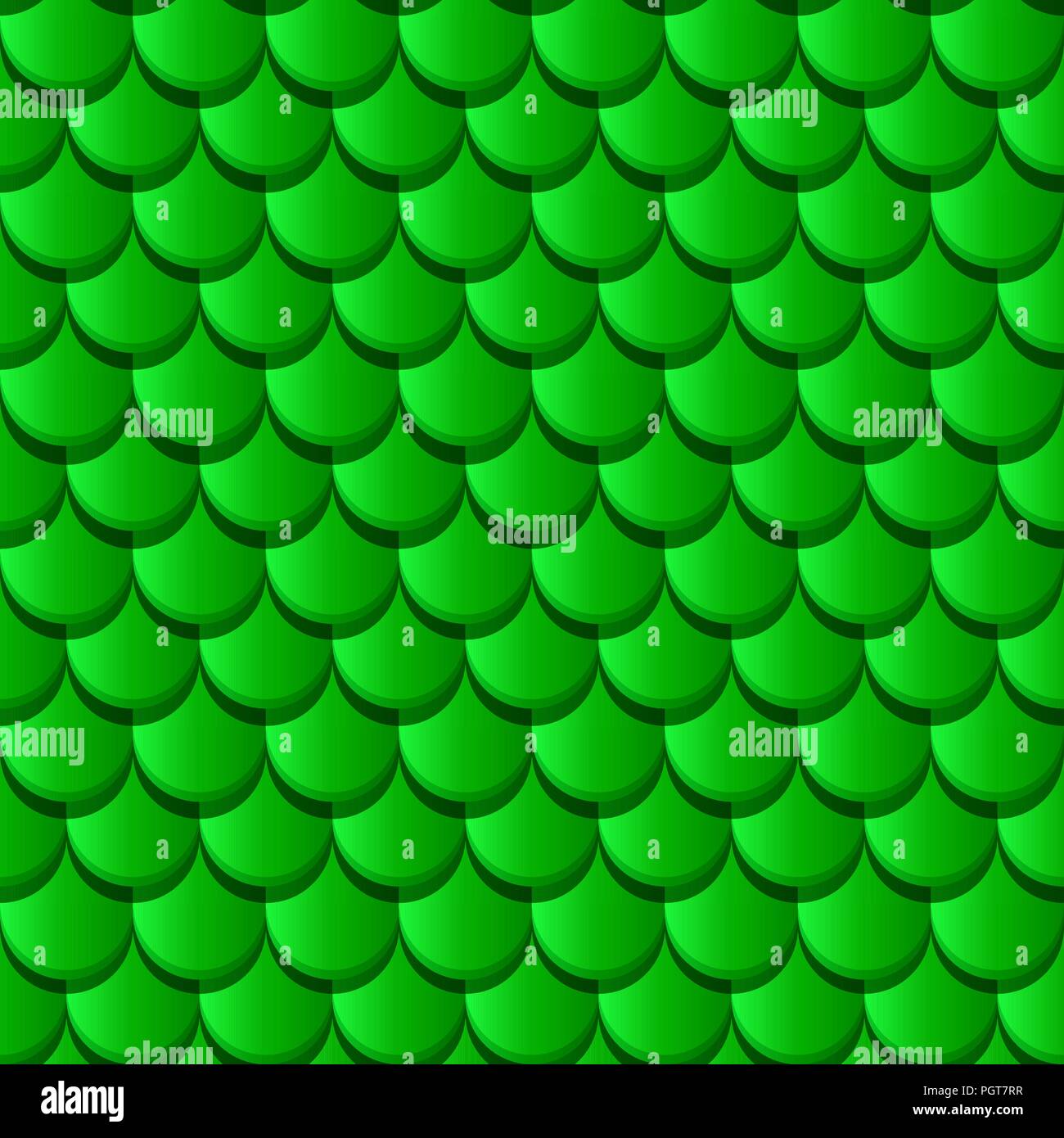 Toit de tuiles seamless texture dans des tons verts pour la conception Illustration de Vecteur