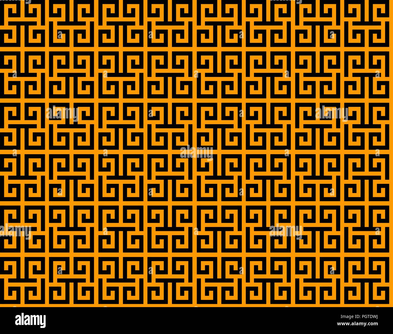 Ornement grec. Anciens modèles géométriques répétés de la frontière. Vintage transparent ornements traditionnels. Illustration de Vecteur