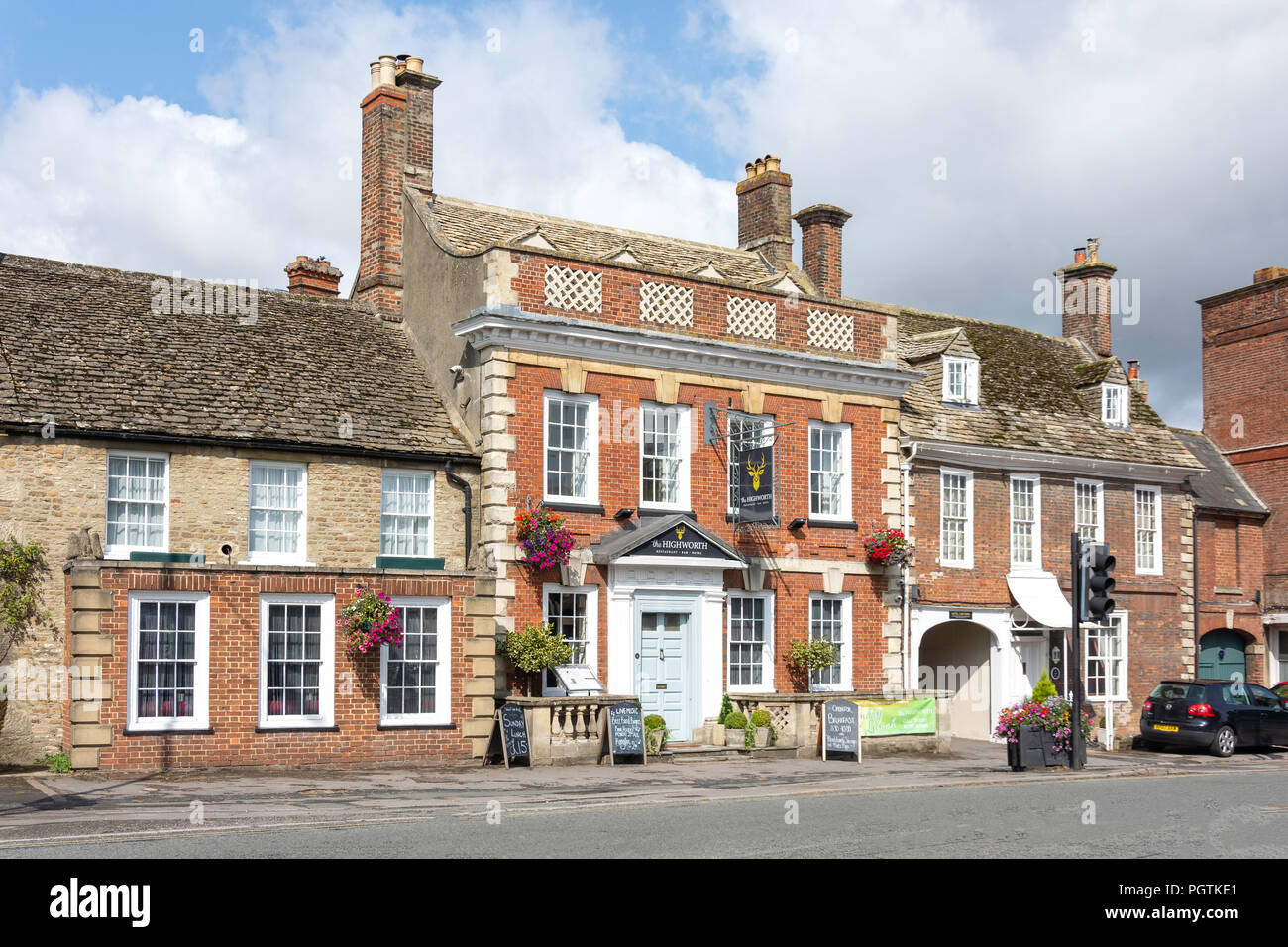 L'hôtel Highworth Swindon, Wiltshire, Rue, Highworth, Angleterre, Royaume-Uni Banque D'Images