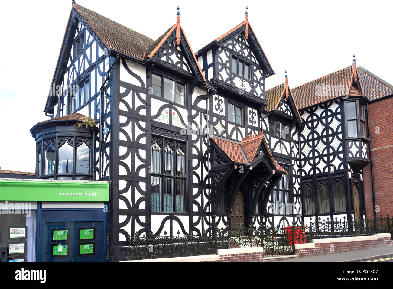 16ème siècle ancien 'Vieux Hop Pole Inn', New Street, Worcester, Worcestershire, Angleterre, Royaume-Uni Banque D'Images