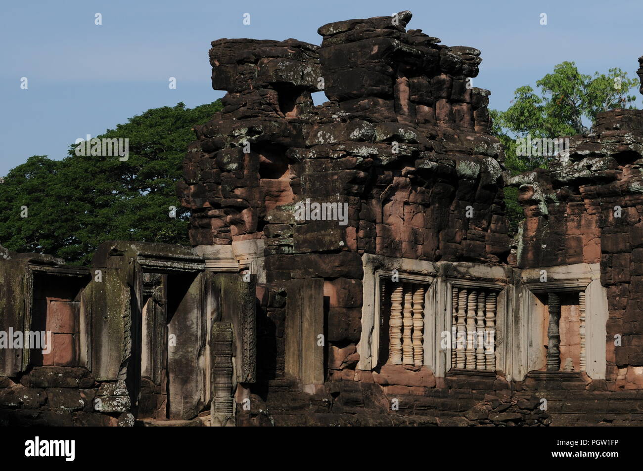 Ruines Khmères, Phimai Historical Park, Nakhon Ratchasima province, Issan, Thaïlande. crédit : Kraig Lieb Banque D'Images