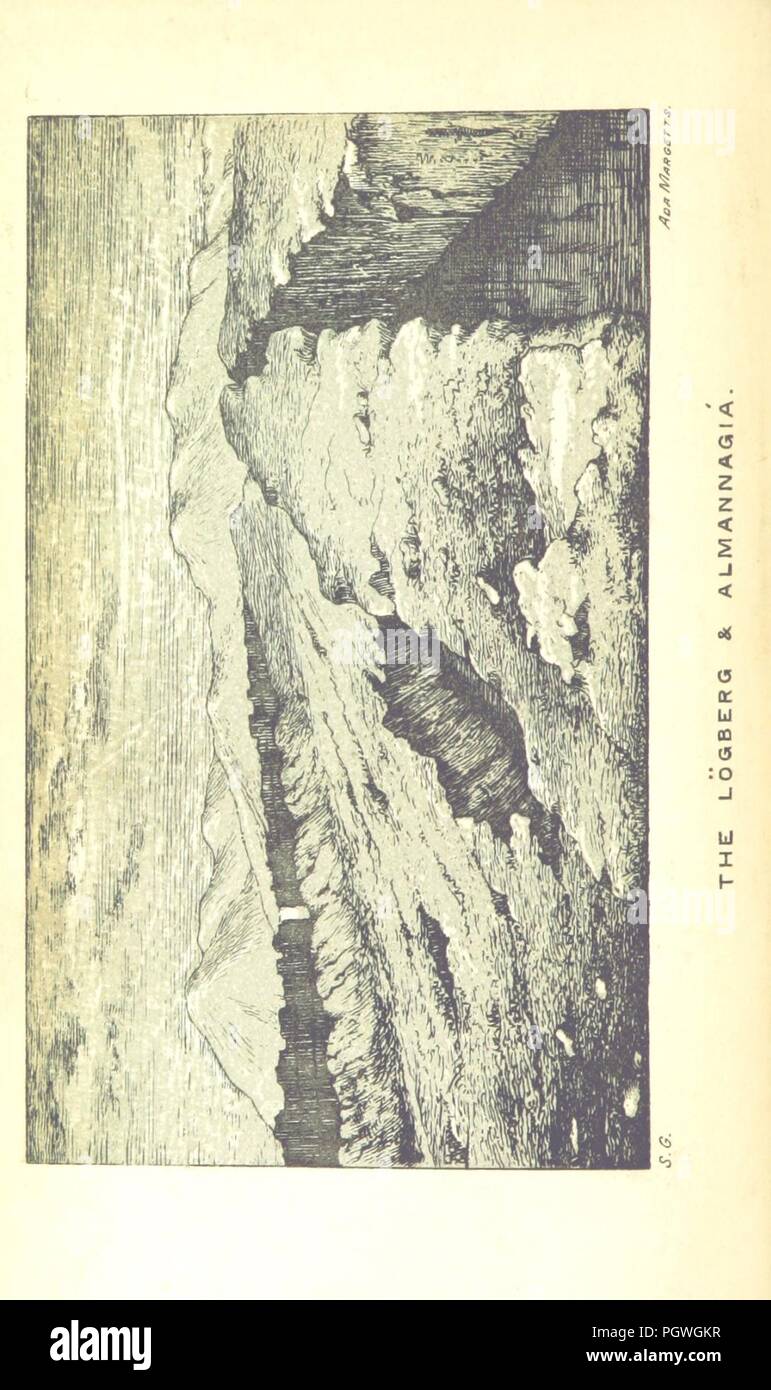 Libre à partir de la page 10 de "l'Oxonian en Islande ou, notes de voyage dans cette île à l'été 1860, avec l'œil à Icelandic folk-lore et les Sagas' . Banque D'Images