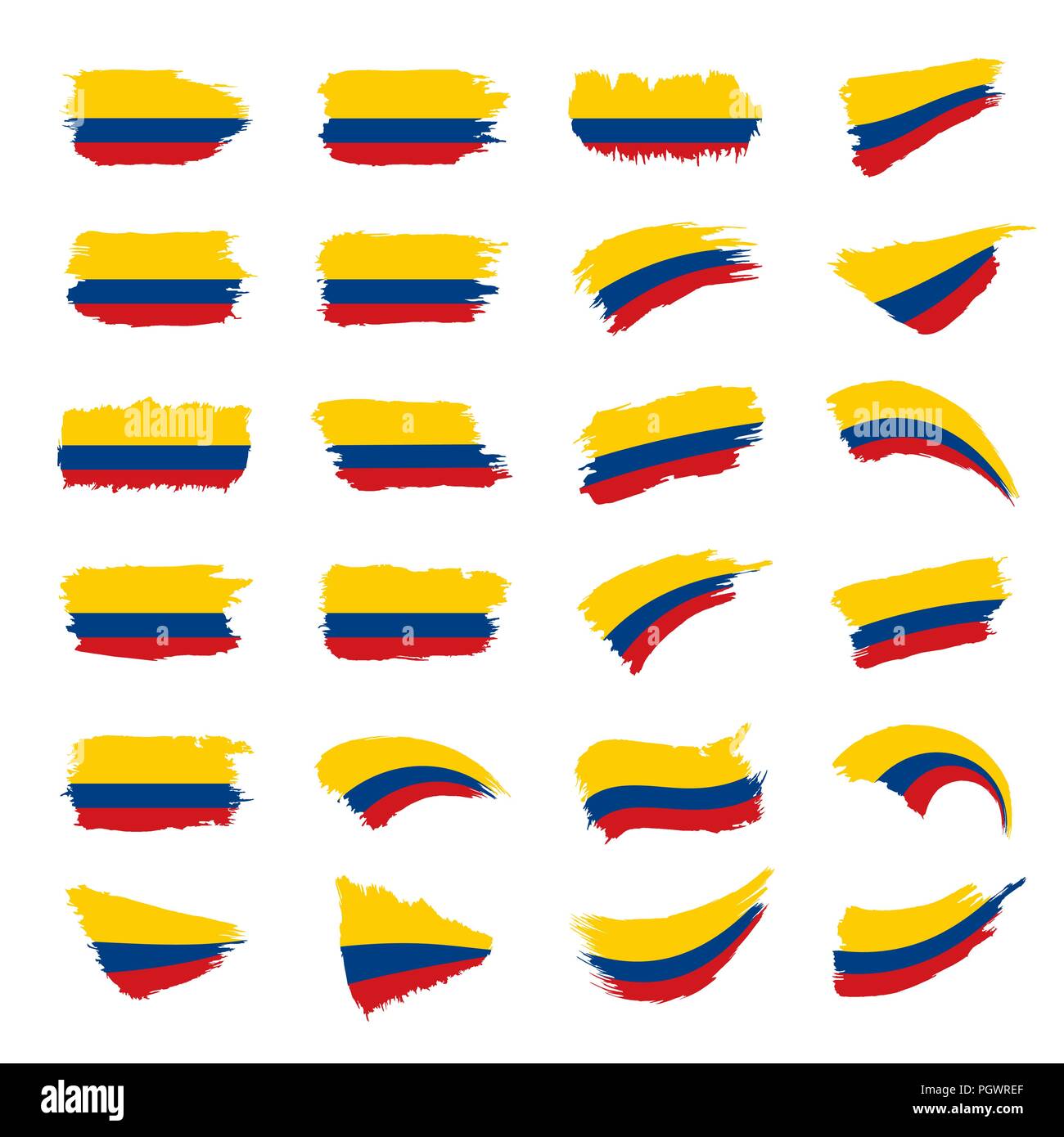 Colombie drapeau, vector illustration Illustration de Vecteur