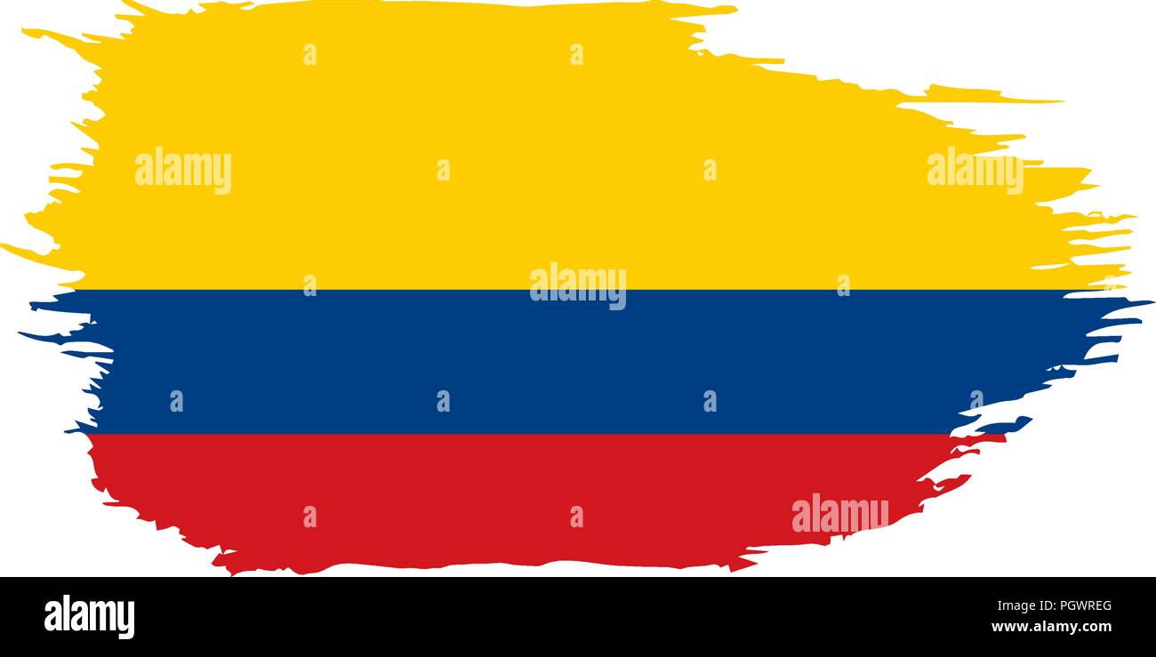 Colombie drapeau, vector illustration Illustration de Vecteur