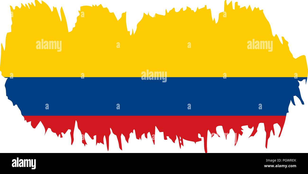 Colombie drapeau, vector illustration Illustration de Vecteur