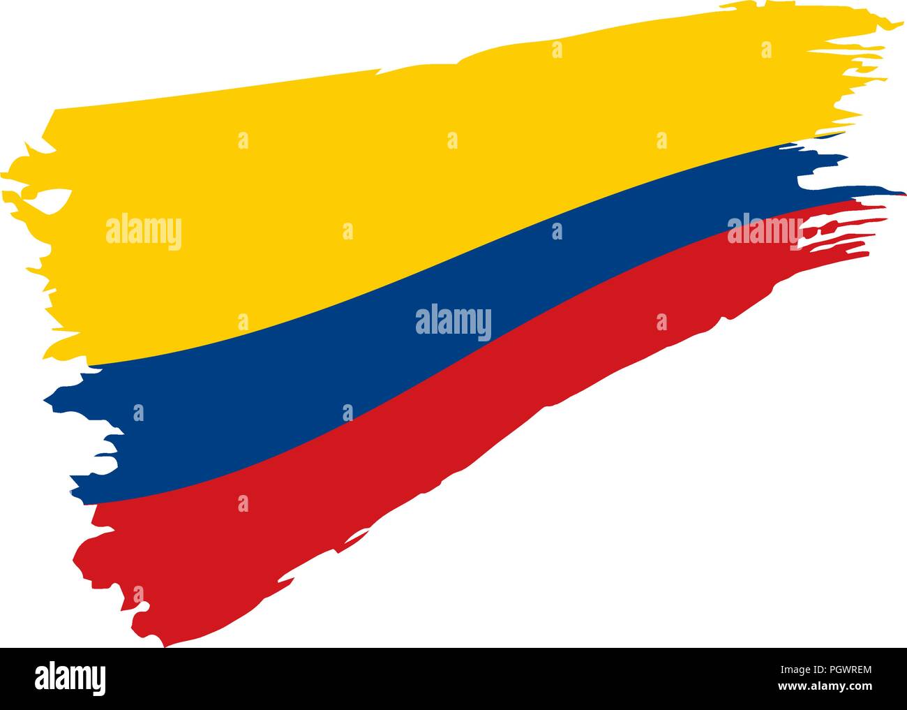 Colombie drapeau, vector illustration Illustration de Vecteur