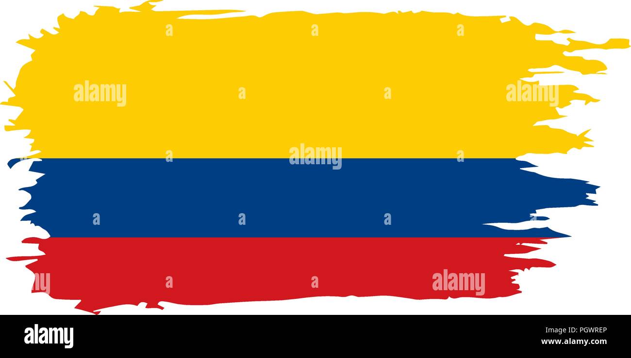 Colombie drapeau, vector illustration Illustration de Vecteur