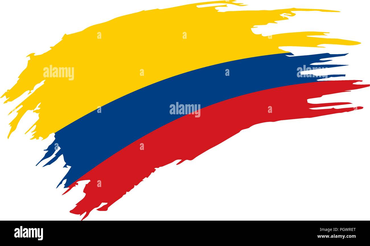 Colombie drapeau, vector illustration Illustration de Vecteur