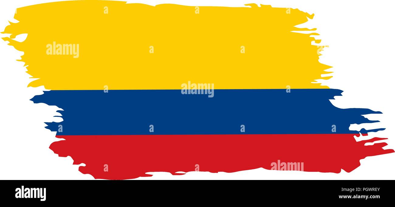 Colombie drapeau, vector illustration Illustration de Vecteur