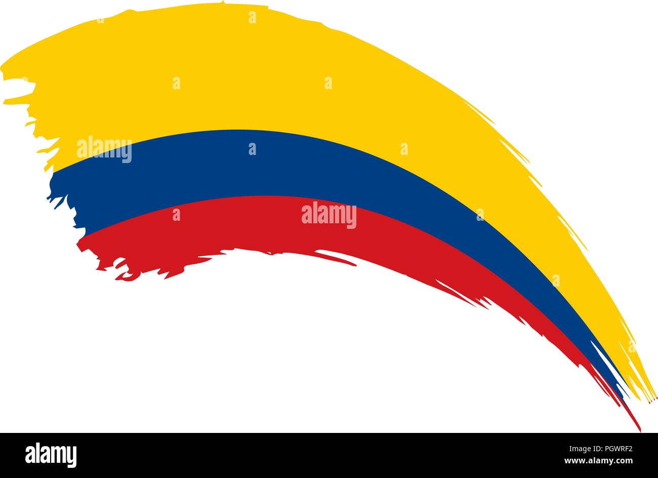 Colombie drapeau, vector illustration Illustration de Vecteur
