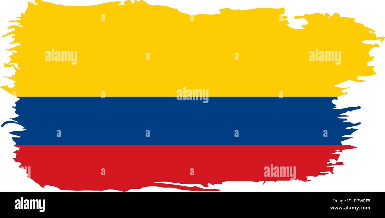 Colombie drapeau, vector illustration Illustration de Vecteur