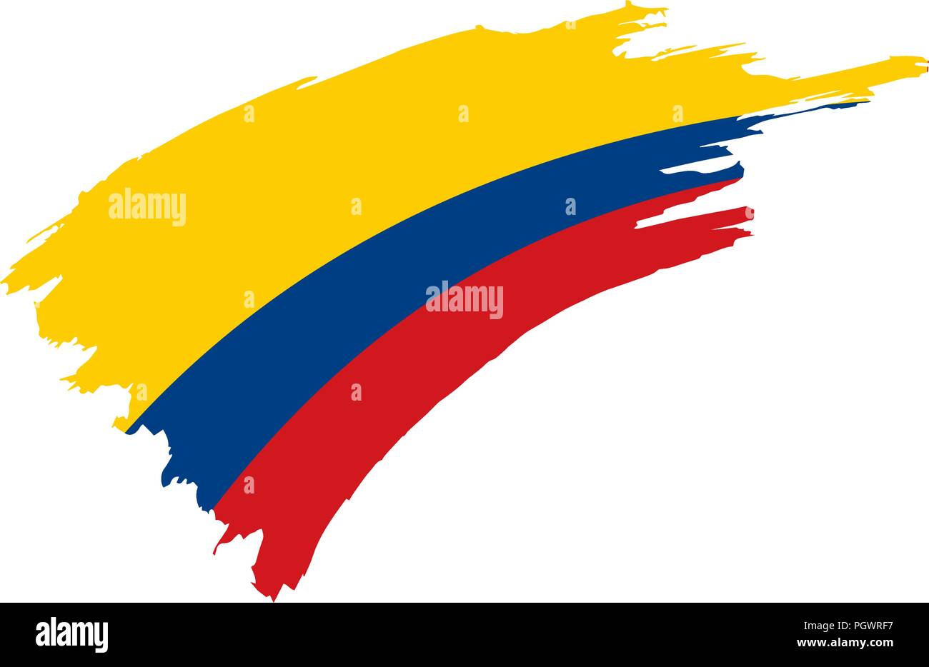 Colombie drapeau, vector illustration Illustration de Vecteur