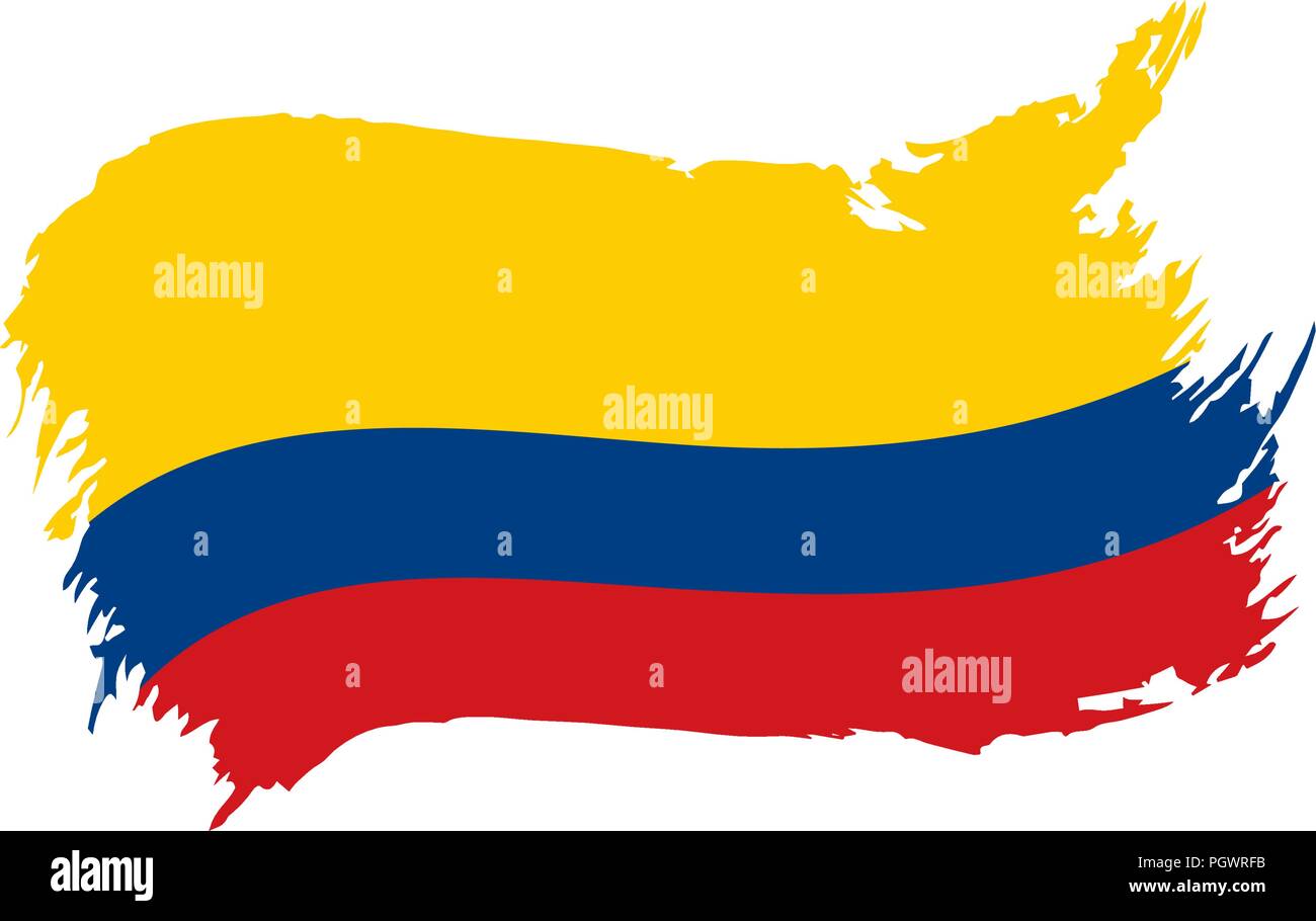 Colombie drapeau, vector illustration Illustration de Vecteur