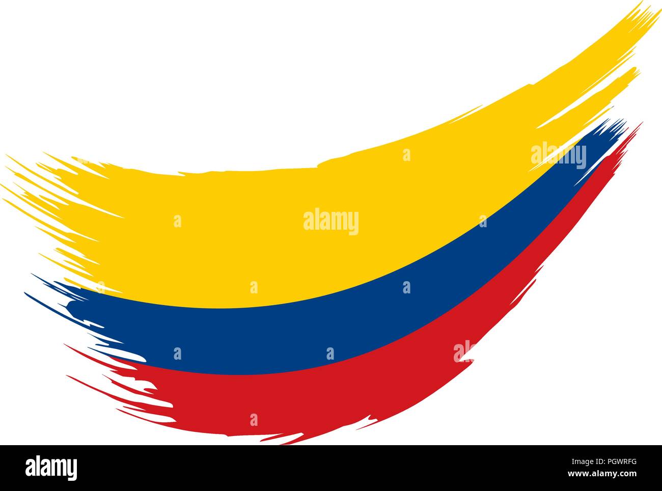 Colombie drapeau, vector illustration Illustration de Vecteur