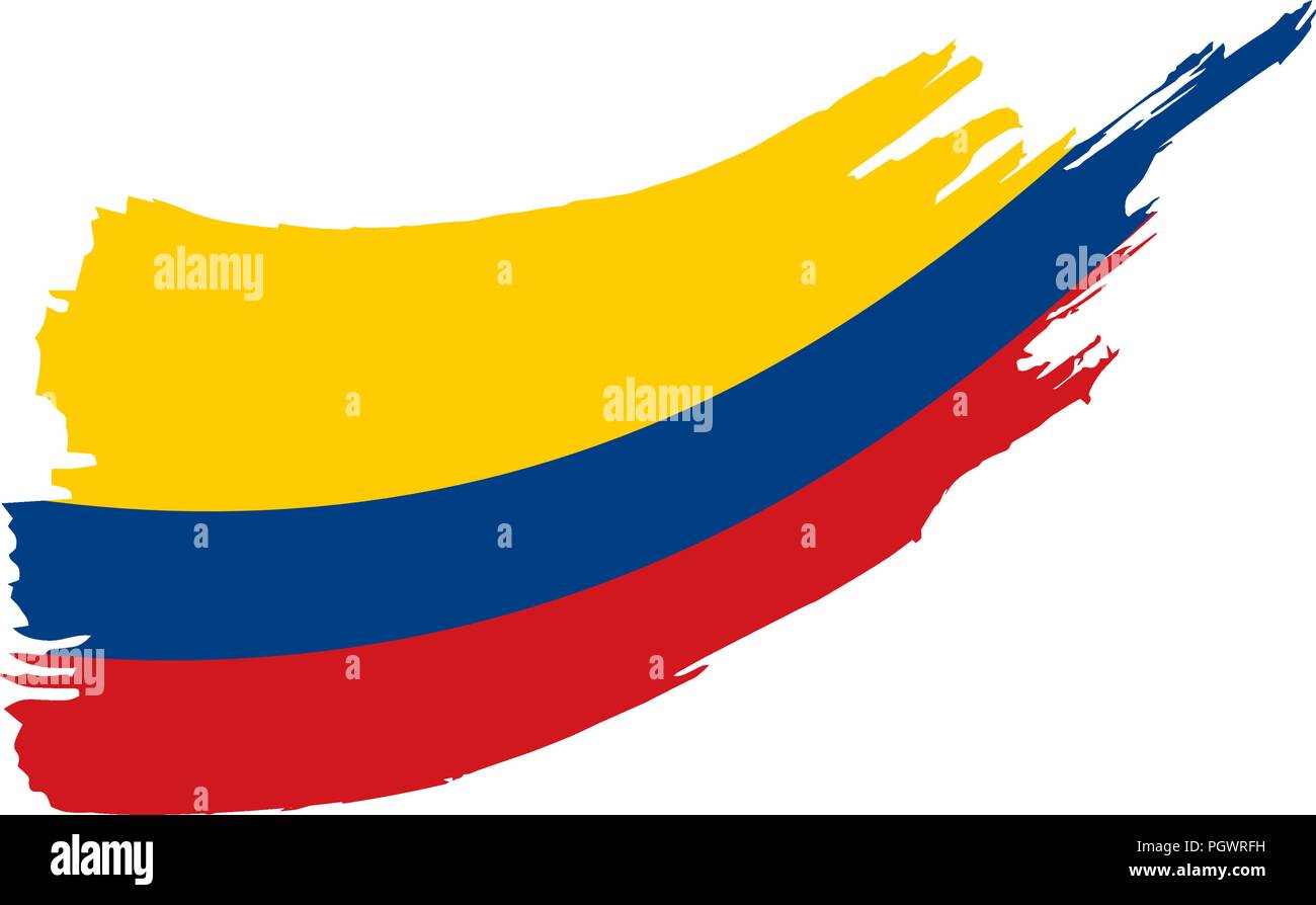 Colombie drapeau, vector illustration Illustration de Vecteur